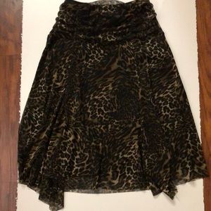 Animal print skirt, size small
